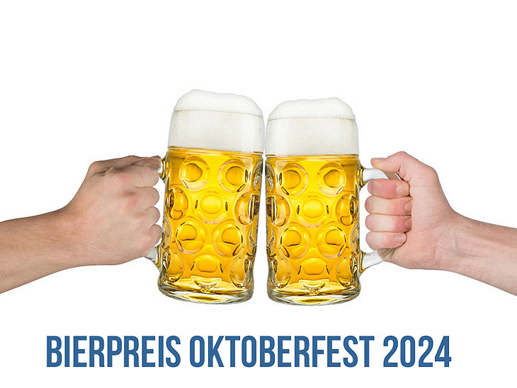 Bierpreis Oktoberfest 2024 - die Preisentwicklung bei den Getränken. Wiesn-Bierpreis zwischen 12,60 € und 14,80 € (©Foto: iStock Grafner)